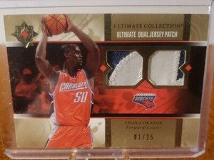 2007 Upper Deck Ultimate Collection Jersey Relic SSP #D/25 Emeka Okafor #UJ-EO 