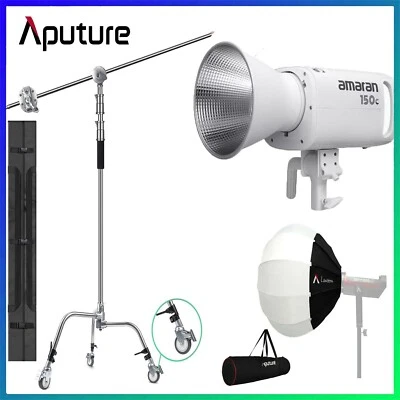 Amaran 150c 150W RGBWW LED Video Light 2500K-7500K +Lantern 65cm​+ C Stand Wheel - Image 1 of 4