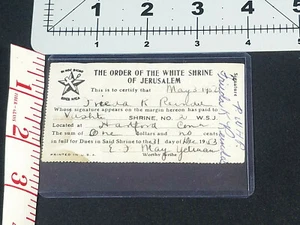Der Orden des Weißen Heiligtums von Jerusalem 1952 Beitragskarte - Bild 1 von 12