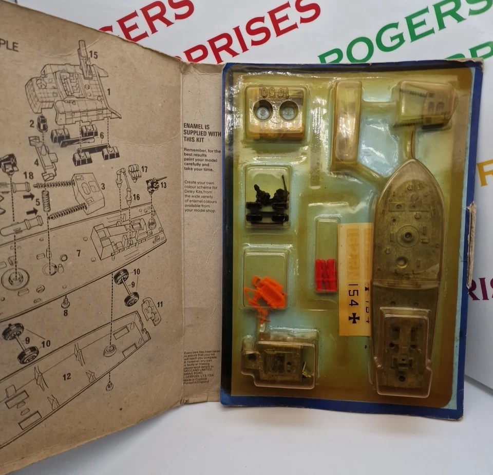 Dinky Kit Vintage 1974 Die-Cast Metal Motor Patrol Boat 1050 Unopened Age Worn - Image 1 of 1