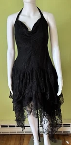 DOLLS KILL WIDOW FALLEN FAERIE SPITZE MIDI NECKHOLDER KLEID GR XXL - Bild 1 von 9