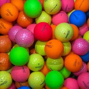 24 Pack Titleist Colorfull Golf Balls – Lakeballs / Used – Handpicked Grade A/B - Picture 1 of 4