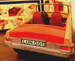 Vintage Lundby Wooden Convertible Toy Car With Original Box- Lun001 Rare 1970s - Picture 1 of 9