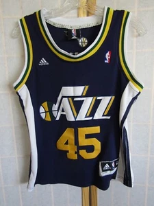 Donovan Mitchell #45 Utah Jazz Adidas NBA Blue/Gold Jersey Men's S Women/Youth M - Picture 1 of 4