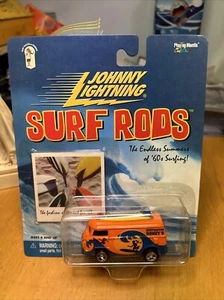 Johnny Lightning Surf Rods VW Orange And Blue Huntington Honey's A8 🔥 NEW Bus ! - Picture 1 of 2