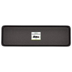 Large Boot Tray Black Rubber Rectangular 16x55 Inches - Picture 1 of 7
