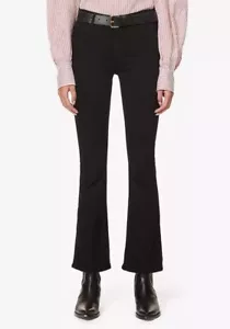 Mother Jeans Black Stretch Flared Leg The Weekender Not Guilty Size 31 - Picture 1 of 24