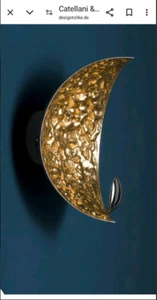Neue Catellani&Smith Wandlampe Stchu-moon in Gold - Bild 1 von 4