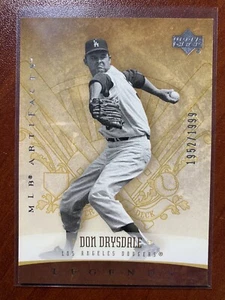 2005 Upper Deck MLB Artifacts Legends Don Drysdale Card #163 #/1999 - Picture 1 of 2