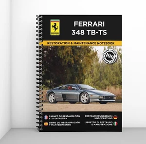 FERRARI 348 TB-TS : Restaurierungsnotizbuch & Wartung - KOSTENLOS VERSAND - Bild 1 von 8
