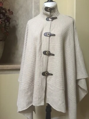 Jones New York Signature Mezcla de Lana Capa Cierres de Palanca Tejido Acanalado Elegante y Cálido Foto 1 de 4