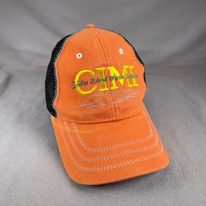 CIMI Catalina Island Marine Institute Hat Men OS Strapback Orange School - Picture 1 of 12