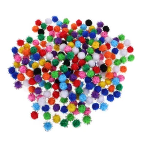 1000 piezas pompones brillantes decoración bola para manualidades bolas brillantes - Imagen 1 de 12
