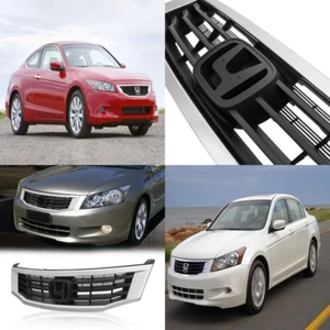 Front Bumper Upper Grill Hood Grille For Honda Accord 2008 2009 2010 Replacement - Picture 1 of 12
