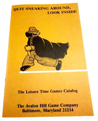 Avalon Hill Game Company Vintage 1981 Catalog Leisure Times Strategy Games  - Image 1 of 4