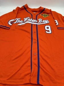 Bobby Boucher #9 The Waterboy Football Jersey Adam Sandler Orange - XL NWOT - Picture 1 of 12