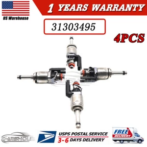 4X New Fuel Injector 31336653 31303495 For 14-15 Volvo S60 S80 V60 V70 XC60 2.0L - Picture 1 of 12