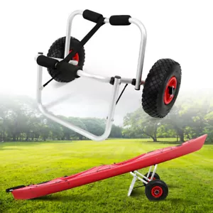 Kajakwagen Bootswagen luftbereift Stand Up Paddle SUP 80kg Faltbarer Kanuwagen - Bild 1 von 10