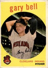 1959 Topps Gary Bell Rookie Cleveland Indians #327
