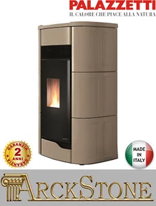 Ecofire Palazzetti Anna 9 9 kW Coffee Airtight Airtight Pellet Stove - Picture 1 of 2