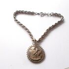 vintage Art Deco silver filigree Egyptian Pharaoh Snake Charmer charm Bracelet