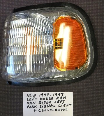 Nuevo Dodge Ram Van B1500 1994-1997 luz de señal de esquina izquierda de estacionamiento Foto 1 de 2