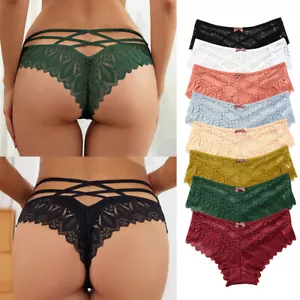 Mutandine Di Pizzo Da Donna Intimo Femminile Slip Sexy Perizoma Slip ▼ - Foto 1 di 20