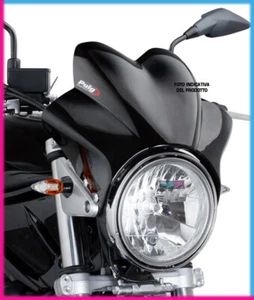 PUIG SAUTE VENT WAVE POUR KAWASAKI ZR7 99-03 NOIR - Foto 1 di 1