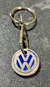 VW Volkswagen Supermarket Trolley Coin Token Blue Hyde Greater Manchester - Picture 1 of 4