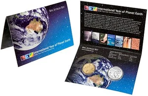 2008 International Year of Planet Earth Two Coin Unc Set - Royal Australian Mint - Picture 1 of 3