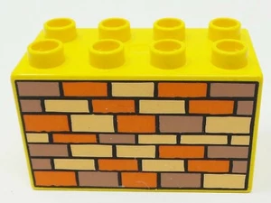 Duplo Bob il Costruttore Giallo 2x6 con Motivo Mattone 3275 3282 3276 - Foto 1 di 2