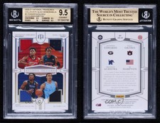 2020-21 National Treasures Collegiate /25 Anthony Edwards Isaac Okoro Rookie RC