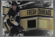 2008-09 Upper Deck Ice Fresh Threads PETG Black /25 Jonathan Filewich Rookie RC