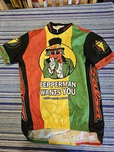 Vintage SALSA Cycles Pepperman Jersey Mountain Bike MTB Large Rasta - RARE!!! - Picture 1 of 6