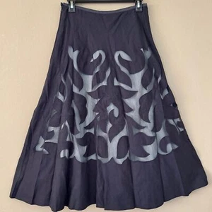 Nic+zoe 2 Layered see-through skirt sz 6 - Picture 1 of 6