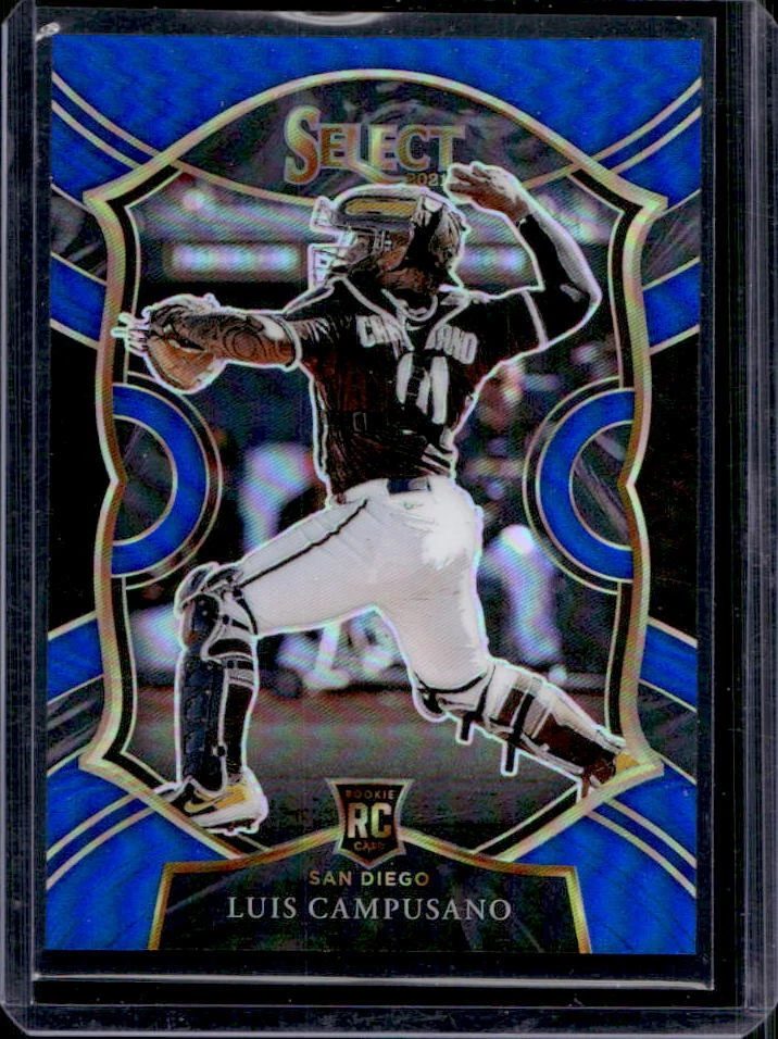 2021 Select Luis Campusano Blue Prizm Concourse Rookie RC #135/149 Padres
