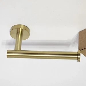 ruiling, wandmontierter einarmiger Toilettenpapierhalter in Edelstahl golden - Bild 1 von 4