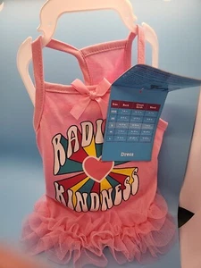 Dog Tutu Dress PINK "Radiate Kindness" SMALL Girl/Female NEW (NWT) Play On TULLE - Picture 1 of 4