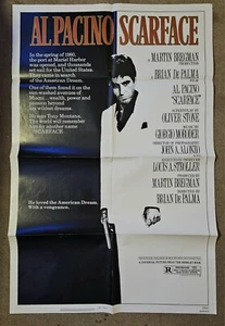 SCARFACE MINT ORIGINAL 830167 UNBENUTZTES FILMPLAKAT 1983 - Bild 1 von 7