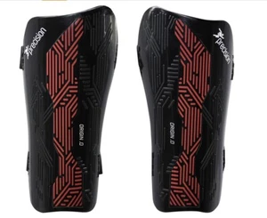 Precision Origin.0 Strap Shin Guards - Black/Red (Medium) - Picture 1 of 7