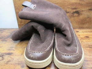 Sperry Top Sider Shearling Lined Pull On Mid Boots Suede Leather Women 7.5M - Picture 1 of 7