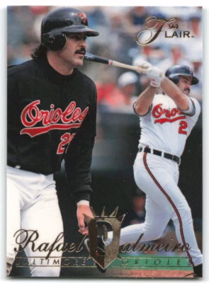 1994 Fleer Flair #257 Rafael Palmeiro Baltimore Orioles 2AC - Image 1 of 2