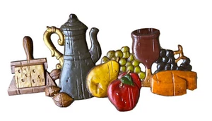Vintage Cast Metal Wall Plaque/Art Food & Drink, Midwest Model 56 - Picture 1 of 6