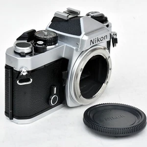 Nikon FE Silver 35mm Film SLR Camera Mint- Tested See Test Images - Picture 1 of 23