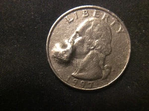 1997 P washing quarter puking,strikr thru,no motto,double struck? Errors** - Picture 1 of 8