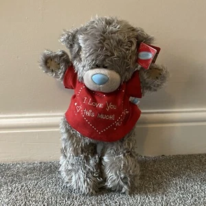 Tatty Teddy Me To You Bear Standing I Love You This Much Red Jumper Bear - Picture 1 of 4