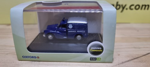 VANS Scala OO 1:76 Oxford pressofuso Morris Minor NRMA Van 76MM054 veicolo di servizio nuovo