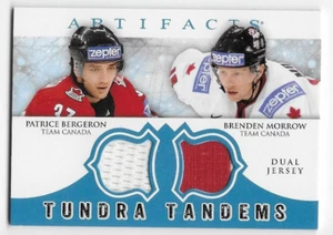 12/13 UD ARTIFACTS TUNDRA TANDEMS DUAL JERSEY Patrice Bergeron/Brenden Morrow - Picture 1 of 1