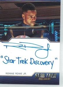 Star Trek Discovery S3 auto card Inscription Ronnie Rowe ST Discovery