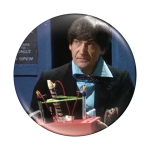 Doctor Who Button Badge 2nd Doctor 58mm (2.25") - Picture 1 of 2